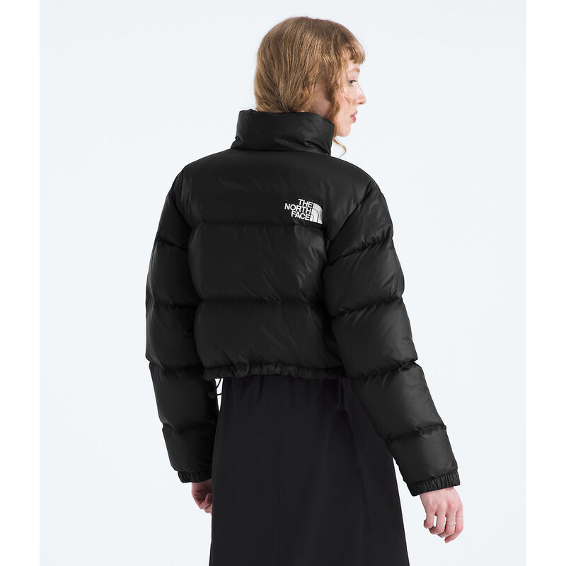 Women's Nuptse Short Jacket, TNF BLACK-TNF BLACK-RECYCLED DOWN, hi-res image number 5