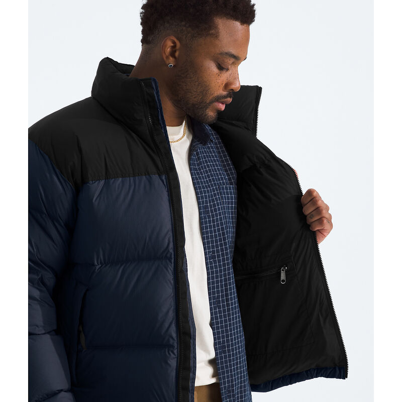 Men's 1996 Retro Nuptse Jacket, SUMMIT NAVY-TNF BLACK-RECYCLED DOWN, hi-res image number 4