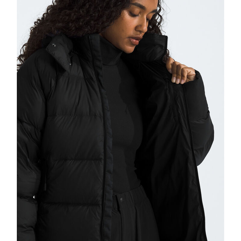 Women's Hydrenalite&trade; City Down Hooded Parka, TNF BLACK, hi-res image number 4