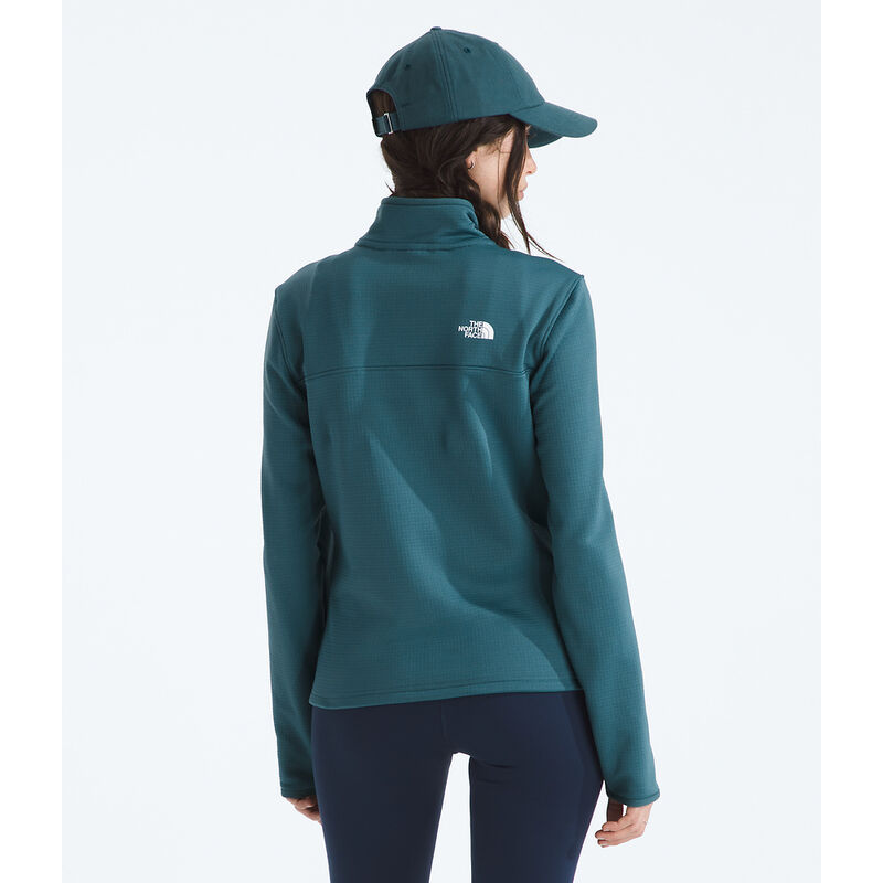 Women's Cedar Trail Grid Fleece &frac14; Zip Jacket, SPACE, hi-res image number 4