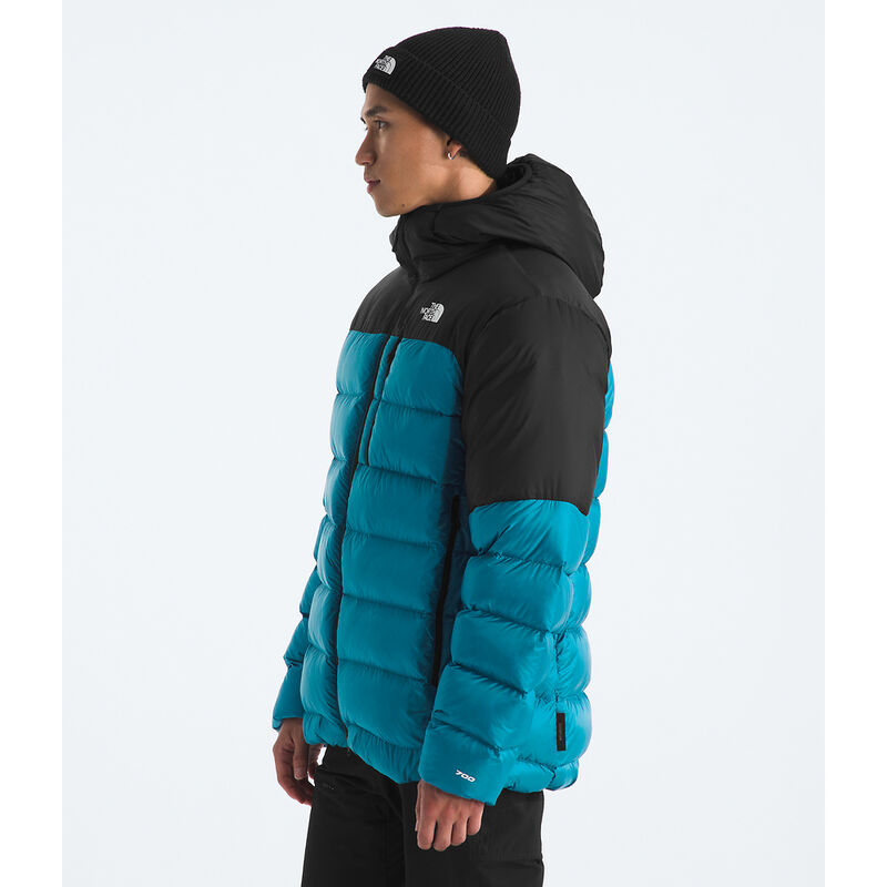 Men's Kalix Down Hooded Jacket, DUSK BLUE-TNF BLACK, hi-res image number 4