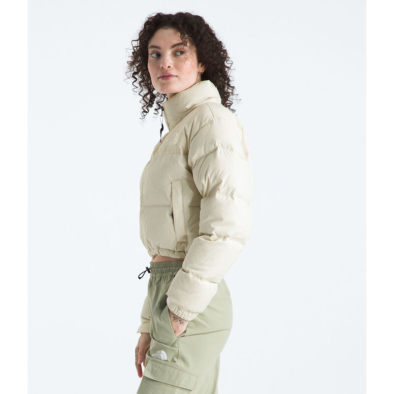 Women's Nuptse Short DTM Jacket, WHITE DUNE, hi-res image number 4
