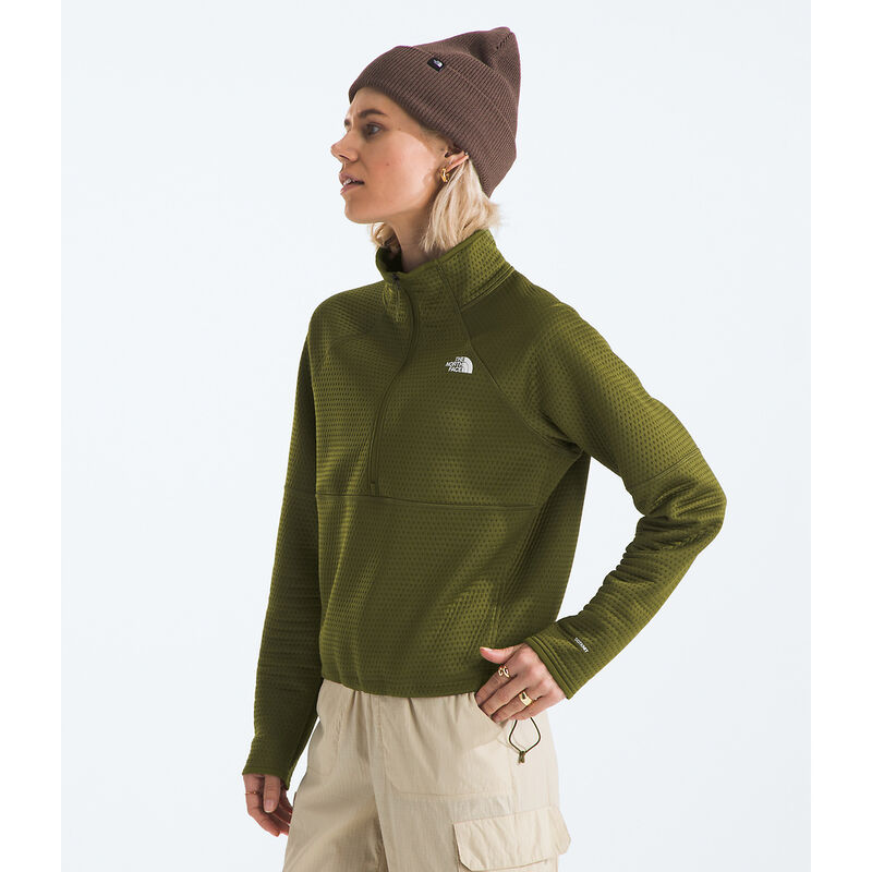 Women's DOTKNIT&trade; Thermal &frac14; Zip, FOREST OLIVE, hi-res image number 4
