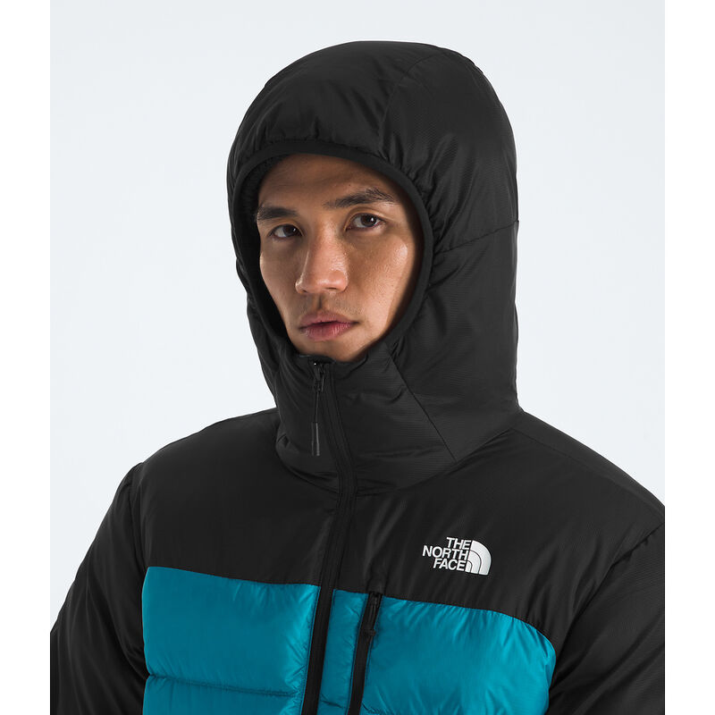 Men's Kalix Down Hooded Jacket, DUSK BLUE-TNF BLACK, hi-res image number 8